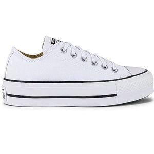 CONVERSE Chuck Taylor All Star Lift. Size 9W. Color White. Excellent Condition!